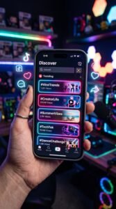 Close up of a smartphone displaying 202606280837