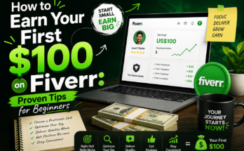 how to earn your first $100 on Fiverr