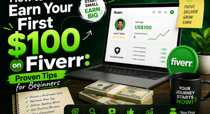 how to earn your first $100 on Fiverr
