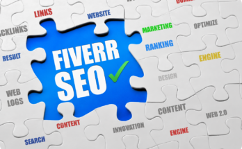 15 Fiverr Seller SEO Tips illustration with SEO puzzle concept highlighting Fiverr SEO for higher gig rankings.