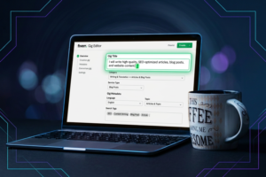 Optimized Fiverr gig title for better rankings