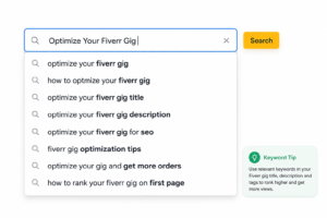 Optimize Your Fiverr Gig with keyword research and SEO